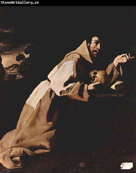 Francisco de Zurbaran St Francis in Meditation